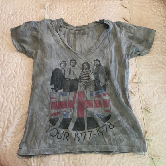 Classic rock The Who logo washed tee - Picture 1 of 5